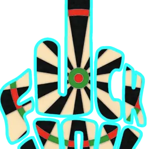 Dart Board Middle Finger - DTF Print