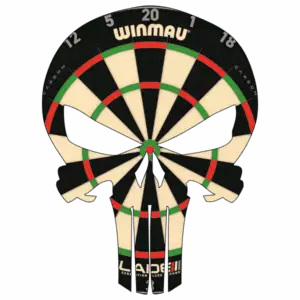 Dart Board Punisher Skull - DTF Print