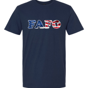 FAFO American Flag Embossed Shirt