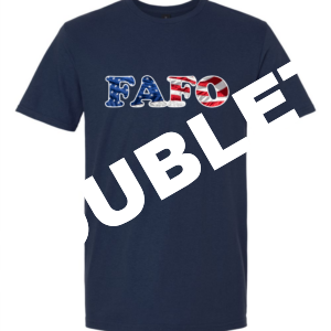 FAFO American Flag Embossed Shirt