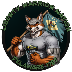 Liberty Warrior Nation Animal Series Delaware UV Sticker