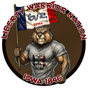 Liberty Warrior Nation Animal Series Iowa UV Sticker
