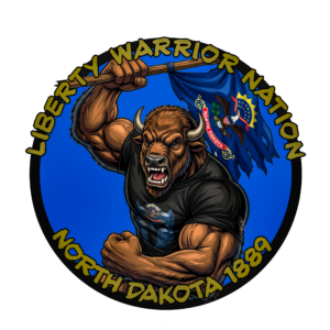 Liberty Warrior Nation Animal Series North Dakota UV Sticker
