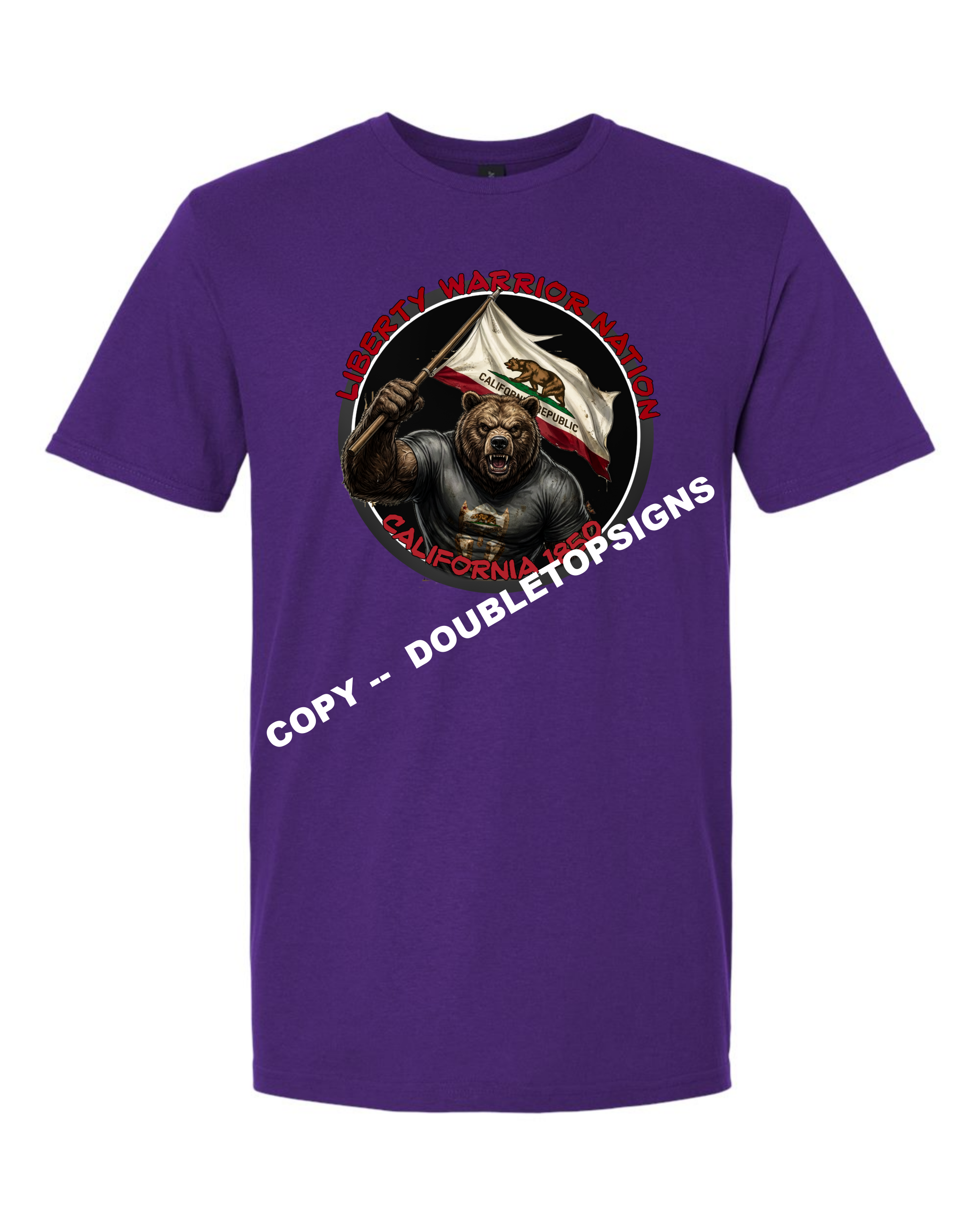 Liberty Warrior Nation California Animal State T-Shirt