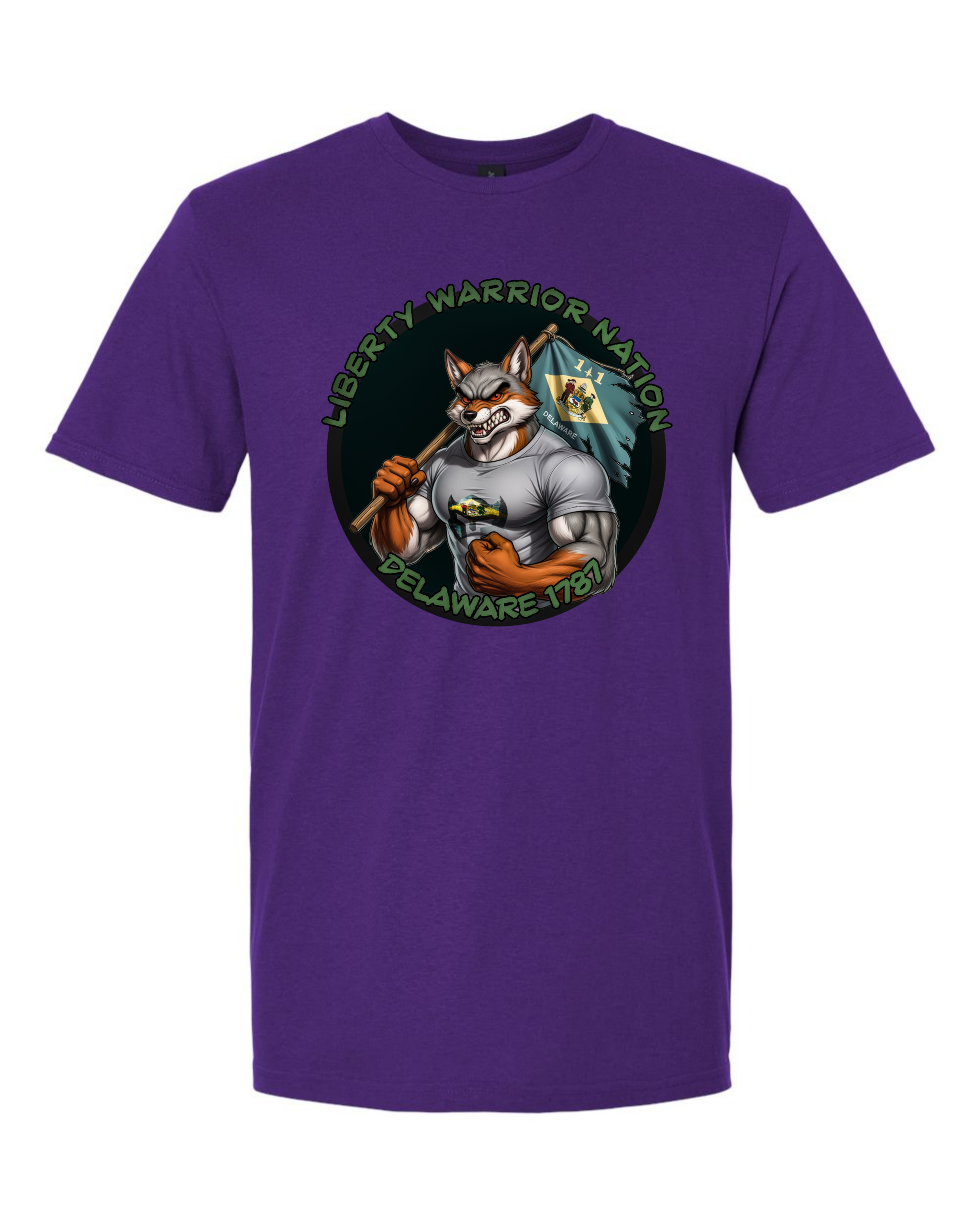 Liberty Warrior Nation Delaware Animal State T-Shirt