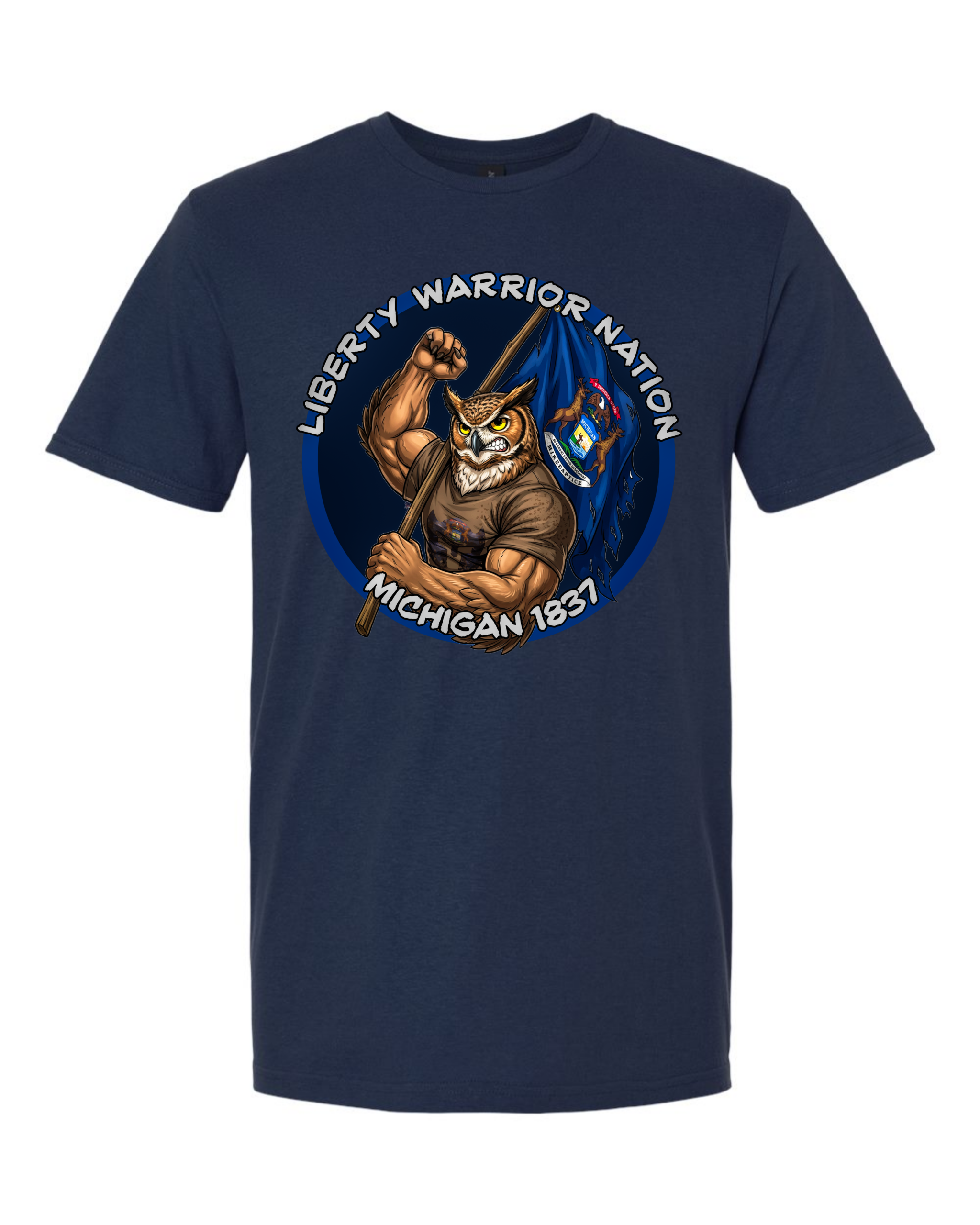 Liberty Warrior Nation Michigan Animal State T-Shirt