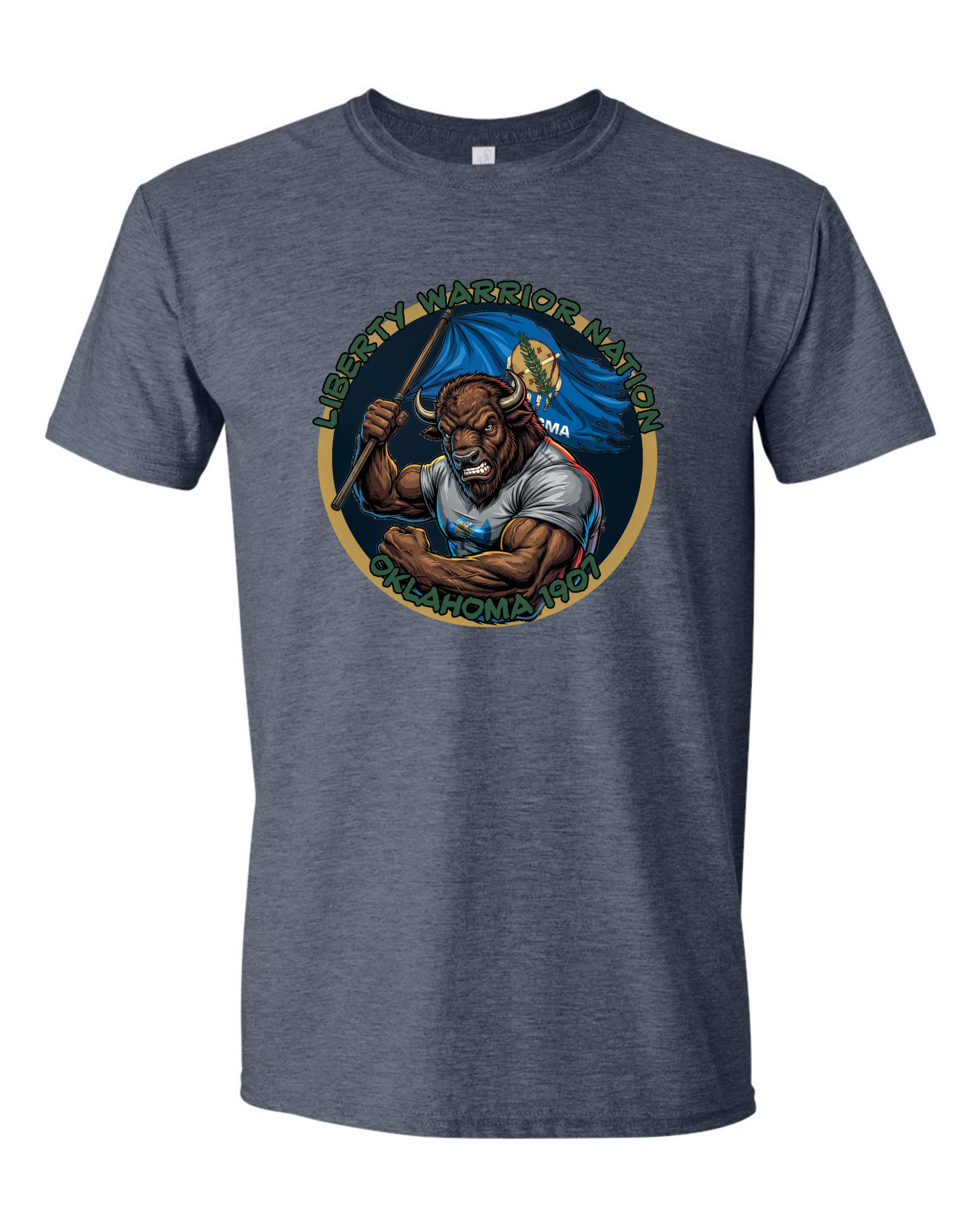 Liberty Warrior Nation Oklahoma Animal State T-Shirt