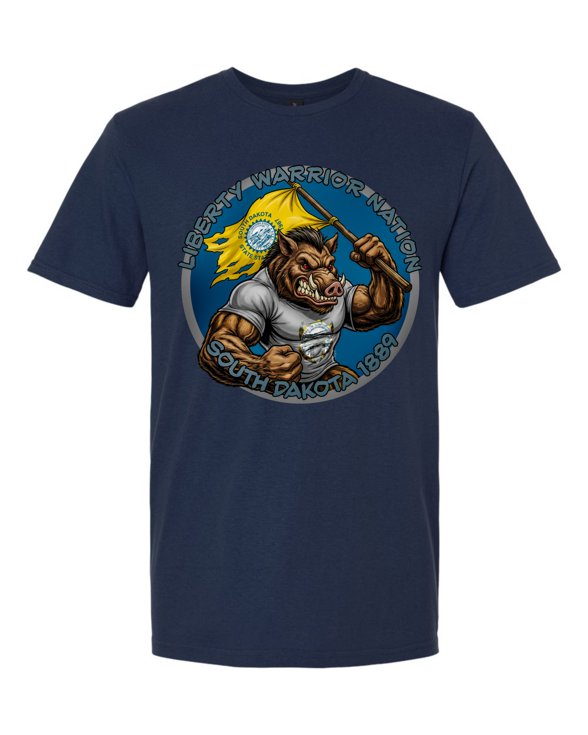 Liberty Warrior Nation South Dakota Animal State T-Shirt