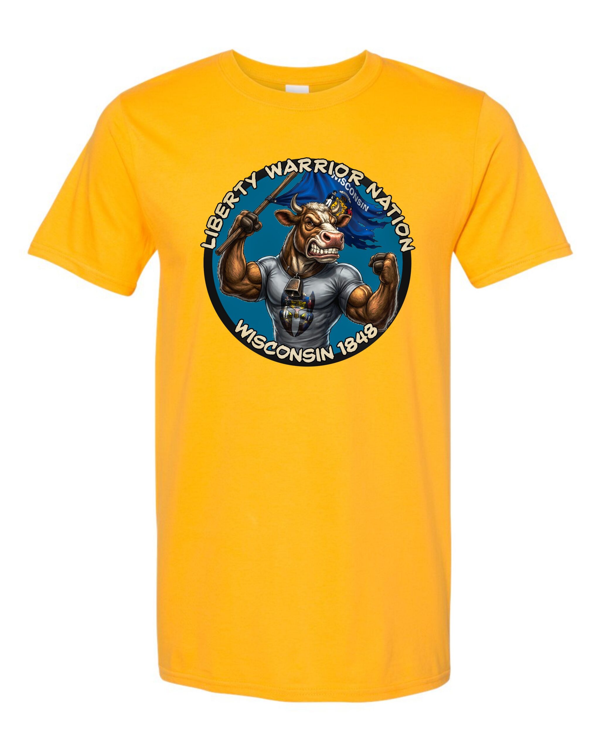Liberty Warrior Nation Wisconsin Animal State T-Shirt