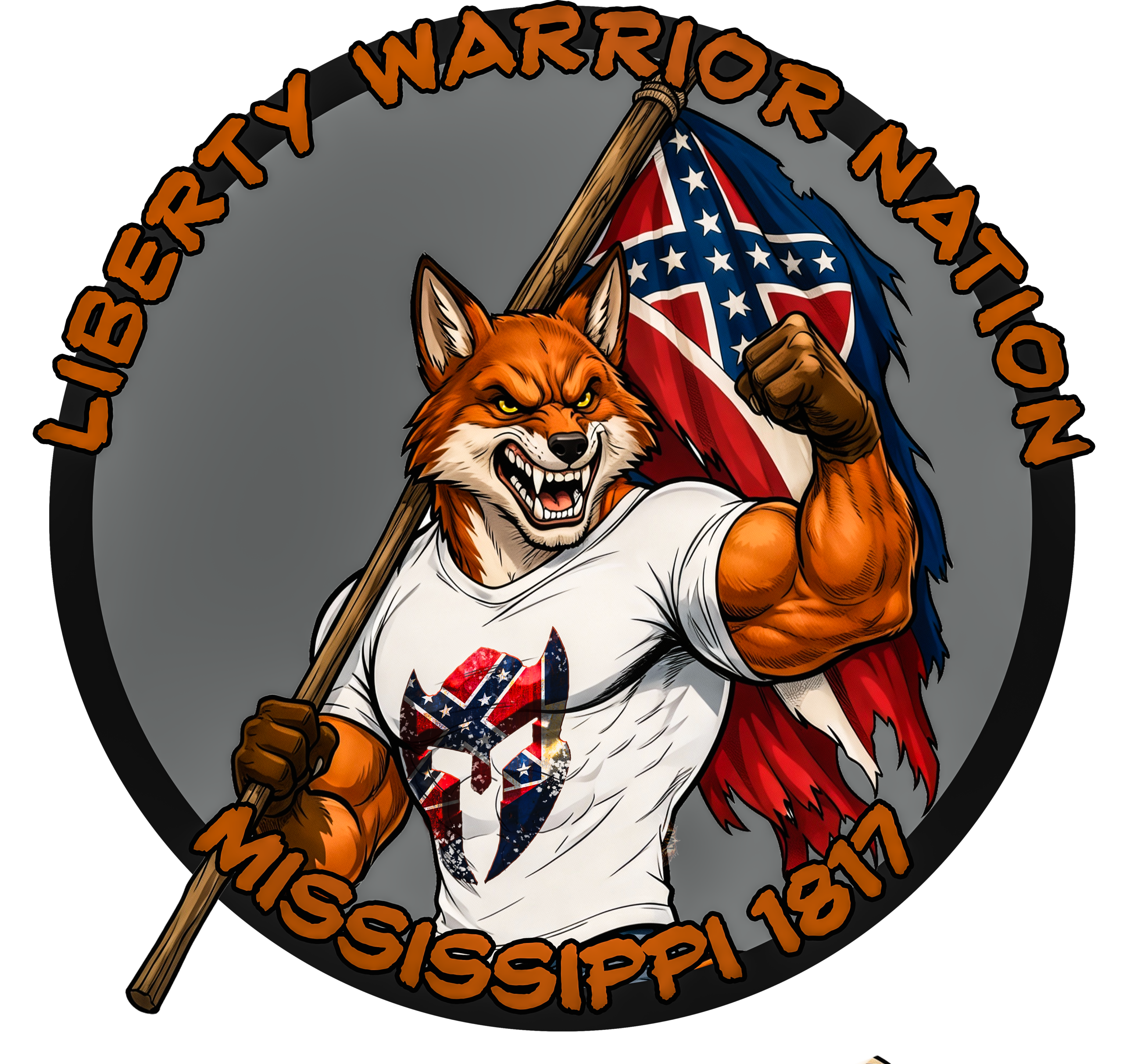 Liberty Warrior Nation Animal Series Mississippi UV Sticker