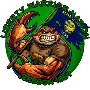 Liberty Warrior Nation Animal Series Oregon UV Sticker