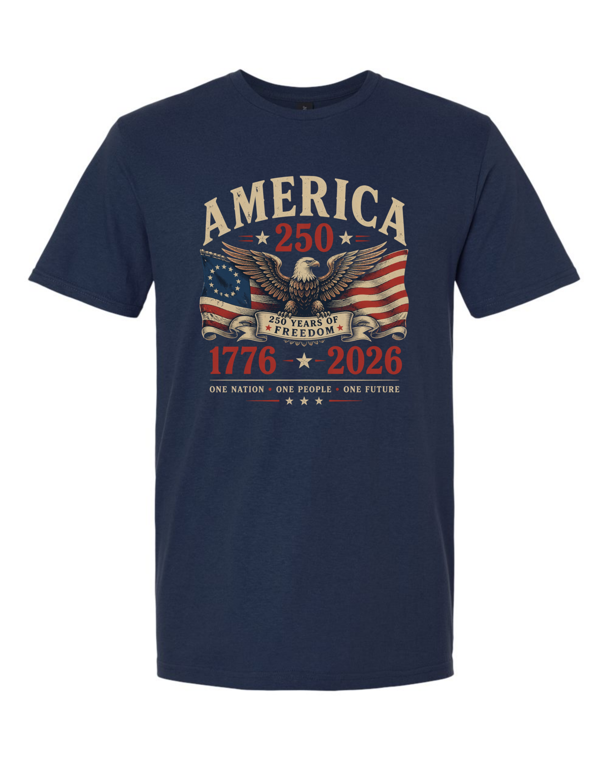 America 250 Eagle and Flag T-Shirt