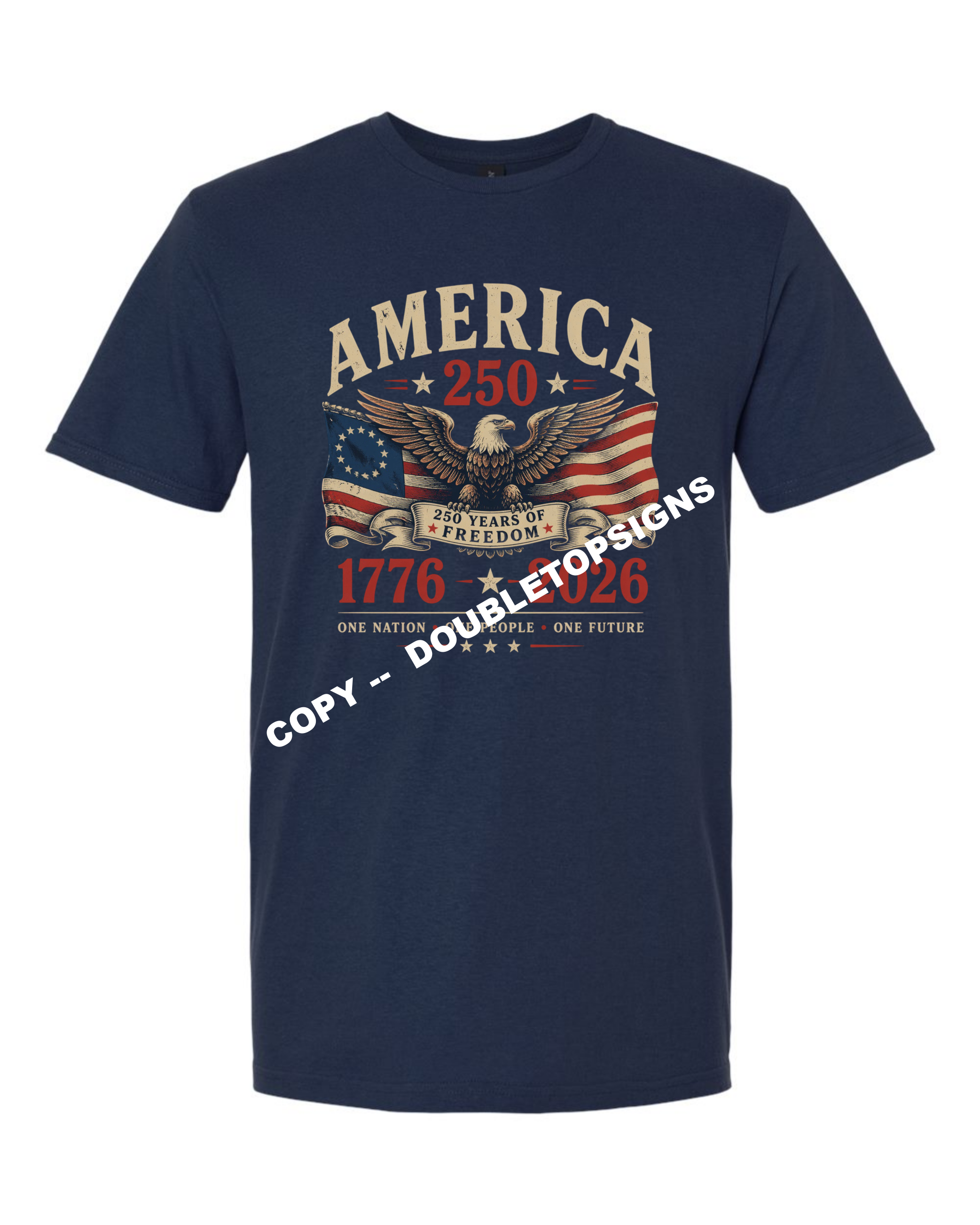 America 250 Eagle and Flag T-Shirt