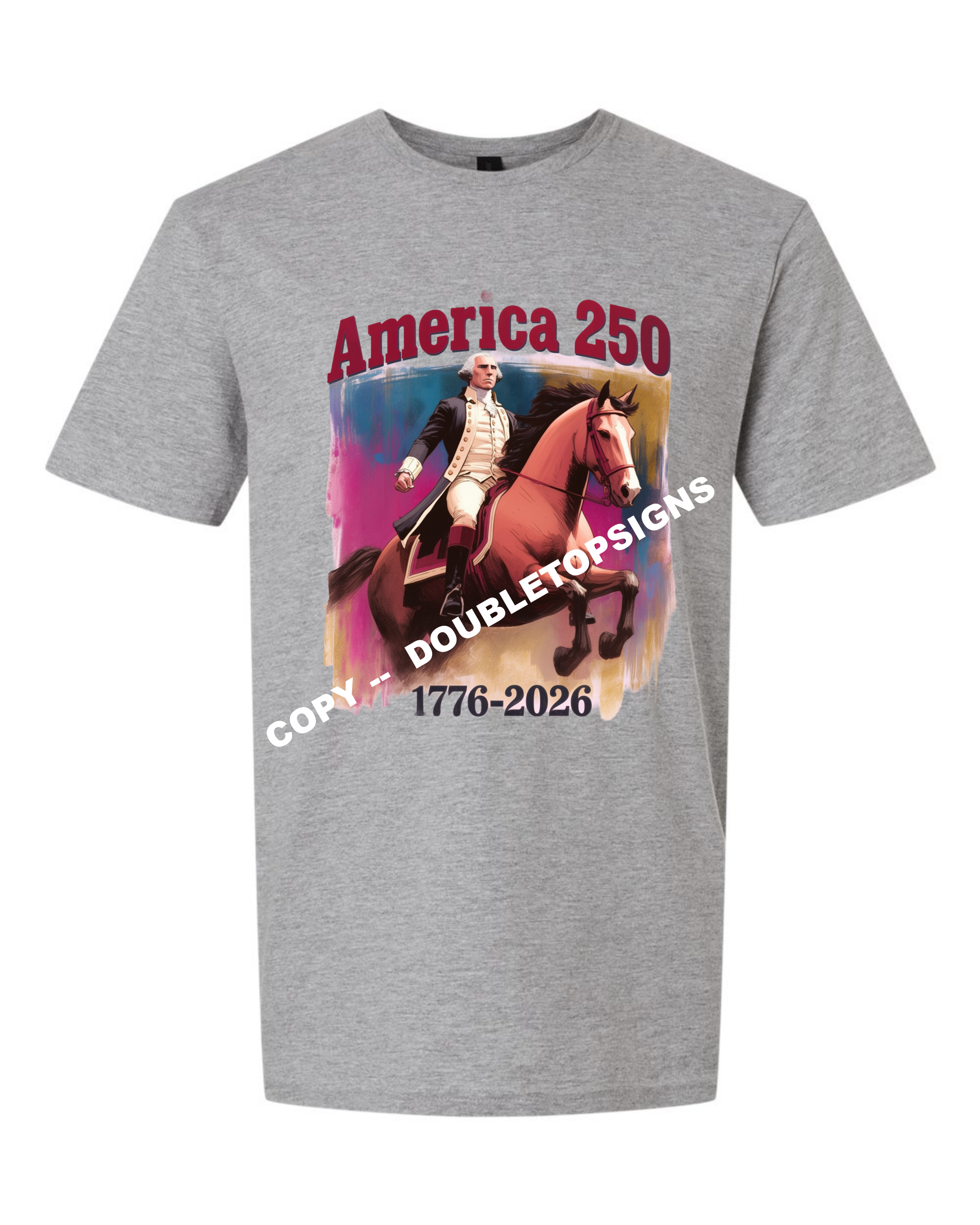 America 250 Years George Washington Horseback