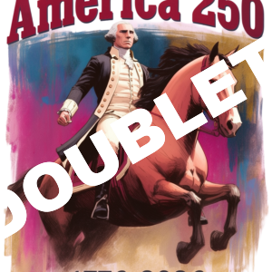 America 250 George Washington on Bucking Horse DTF Print