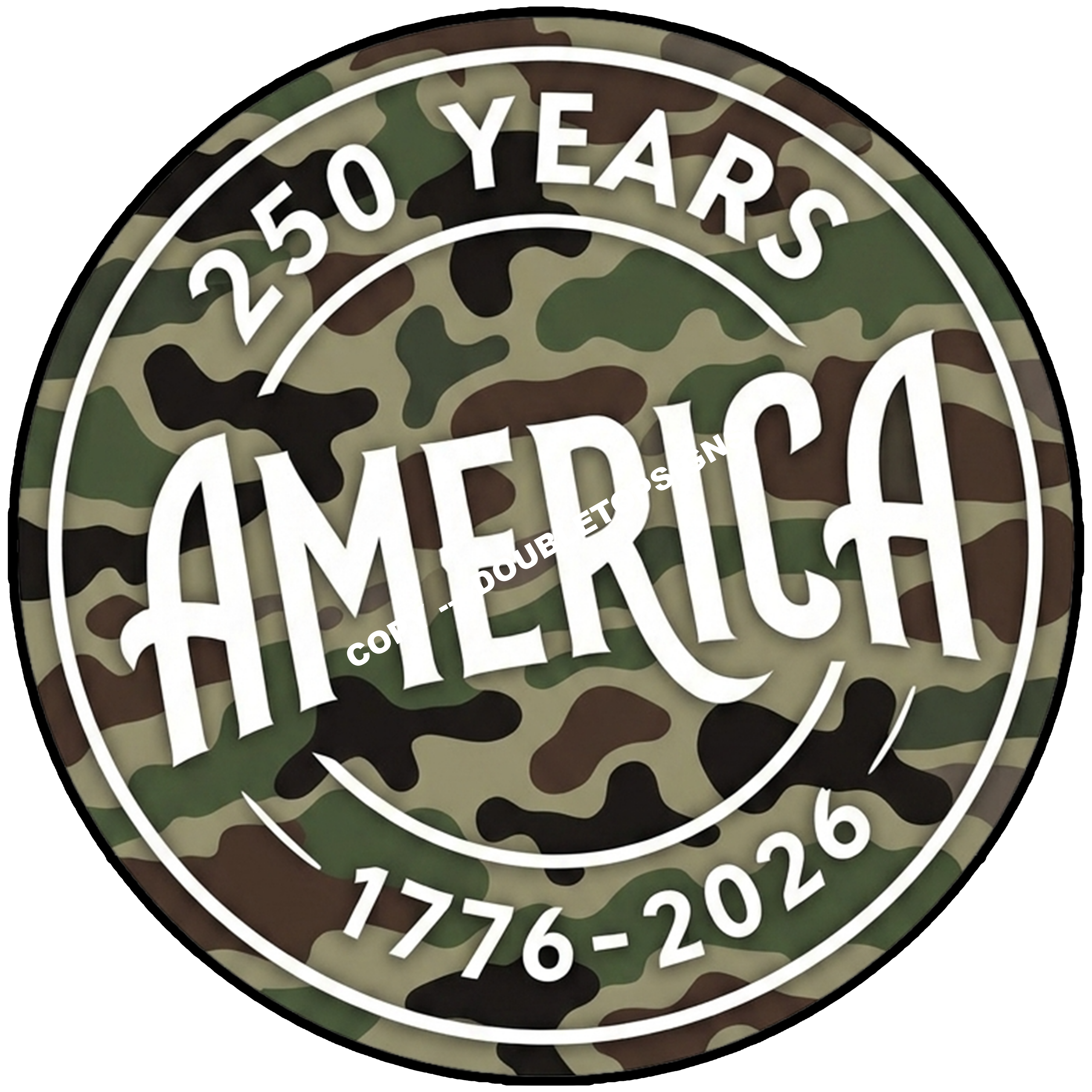 America 250 Camo DTF Print