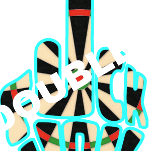 The Blade 6 Dartboard Middle Finger DTF Print