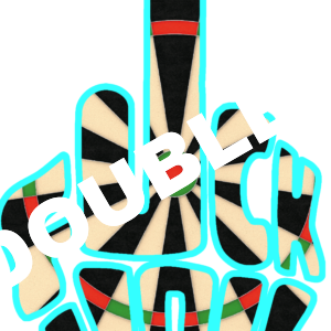 The Blade 6 Dartboard Middle Finger DTF Print