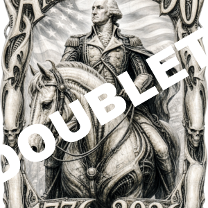America 250 Futuristic George Washington DTF Print
