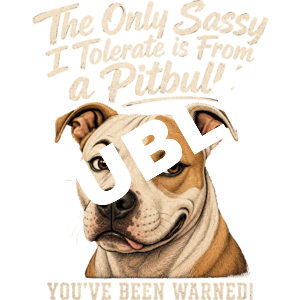 Sassy Pitbull DTF Print