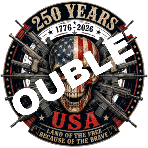 250 Years Land of The Free, Because of the Brave DTF Print