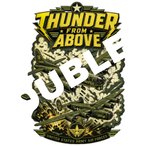 US Army Thunder From Above DTF Print
