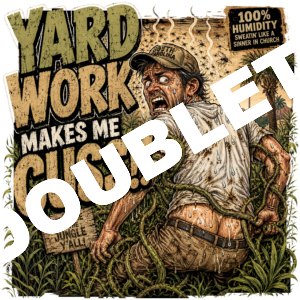Yard Work Makes Me Cuss v1 DTF Print