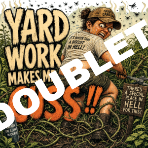 Yard Work Makes Me Cuss v5 DTF Print
