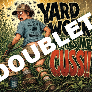 Yard Work Makes Me Cuss v6 DTF Print